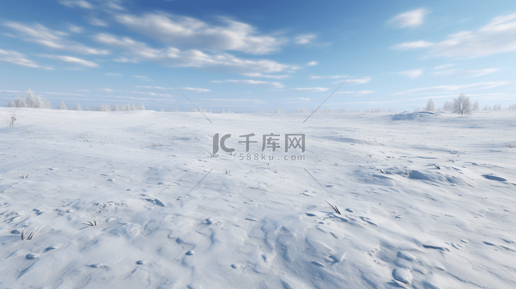冬季白色大雪山川简约背景图29