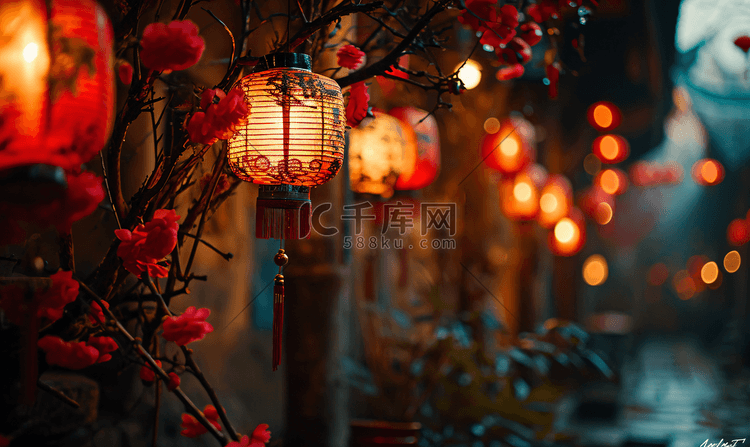 春节街景灯笼装饰18
