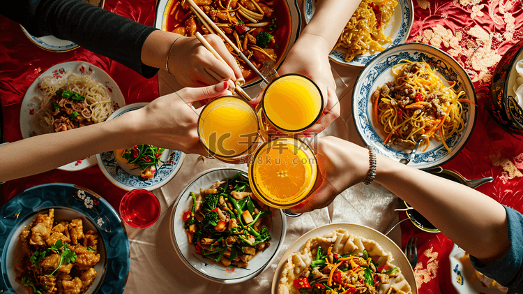 春节新年聚会年夜饭1