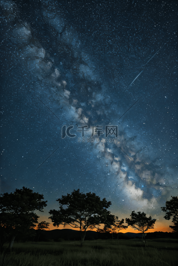 夜晚满天星空摄影图7