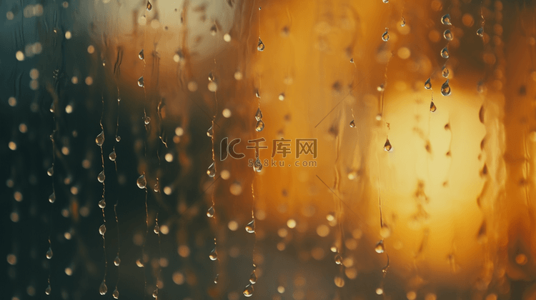 上海繁花雨夜景色都市雨夜光影设