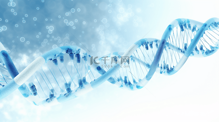 蓝色网状生物科技基因检测商务背