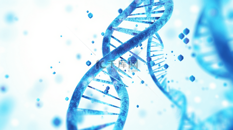 蓝色网状生物科技基因检测商务背