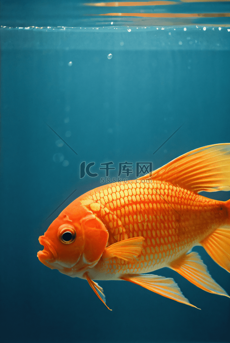 水里的美丽金鱼高清摄影图8