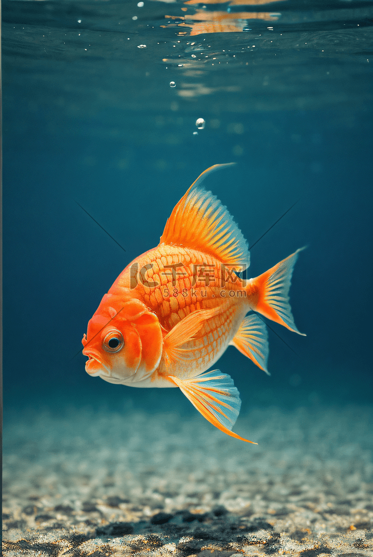 可爱的小金鱼在水里游动图8图片