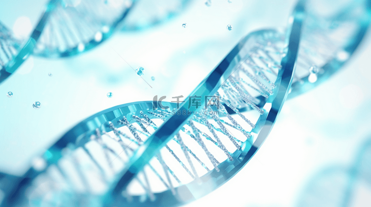 蓝色网状生物科技基因检测商务背