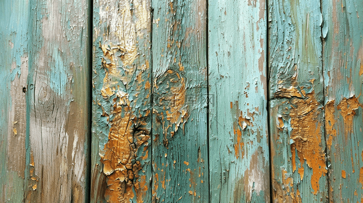 风化破旧掉漆木门背景图15