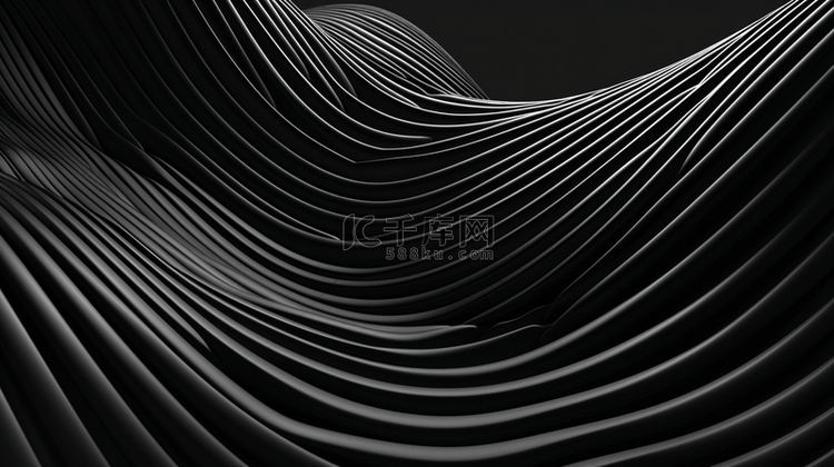 黑色抽象线条纹理质感背景图3