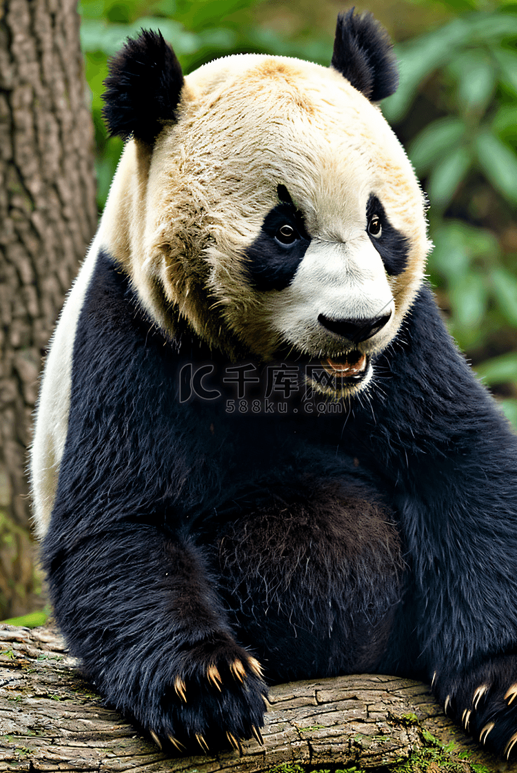 可爱熊猫与竹子摄影图片8