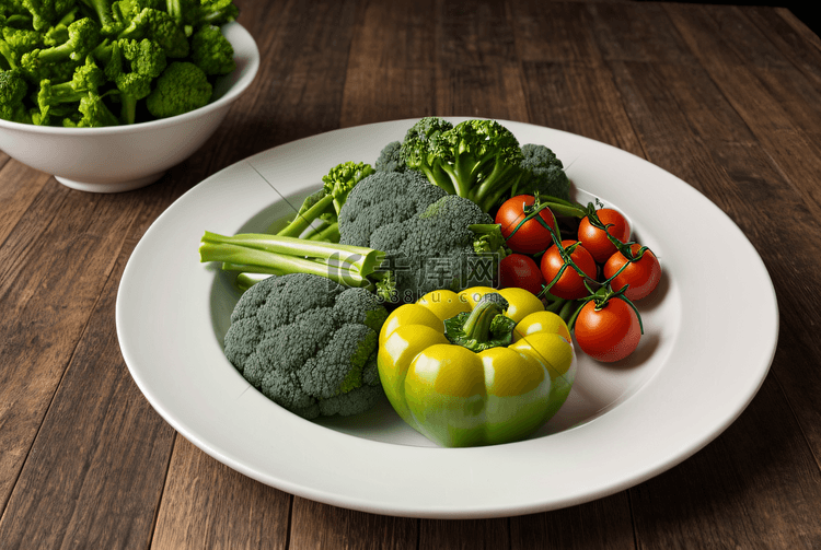 新鲜又营养的蔬菜摆拍图1图片
