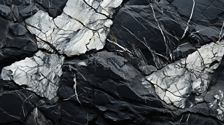 黑色岩石纹理质感素材