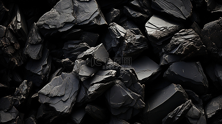 黑色岩石纹理质感背景图片