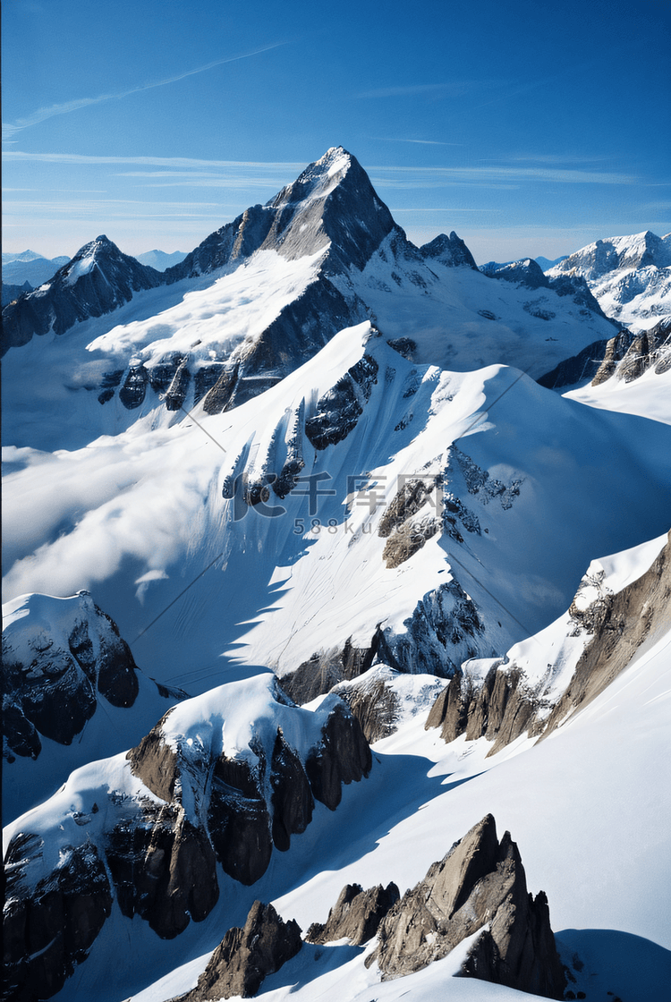 冬季高山山脉冰雪摄影图片5