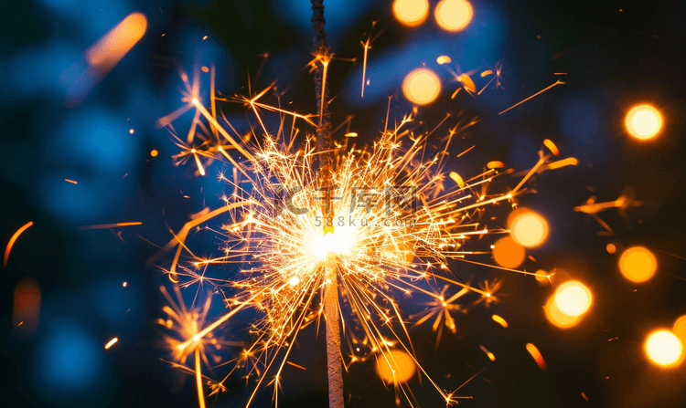 春节除夕新年春节喜庆烟花烟火