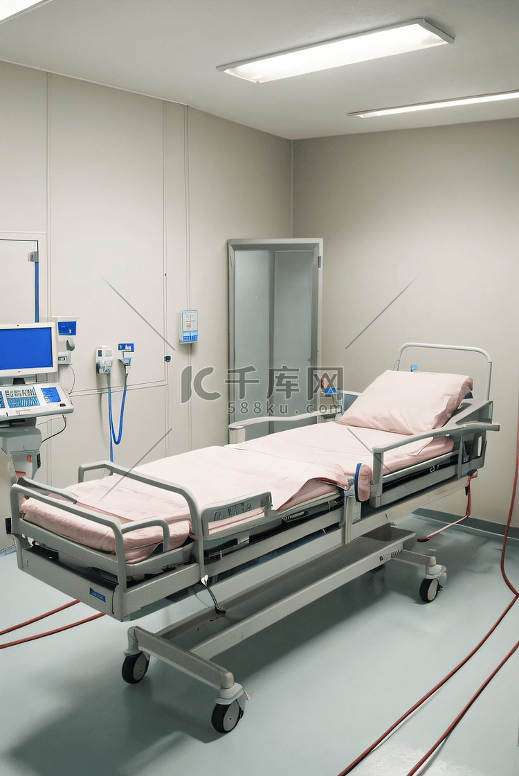 医院手术室病床高清摄影图