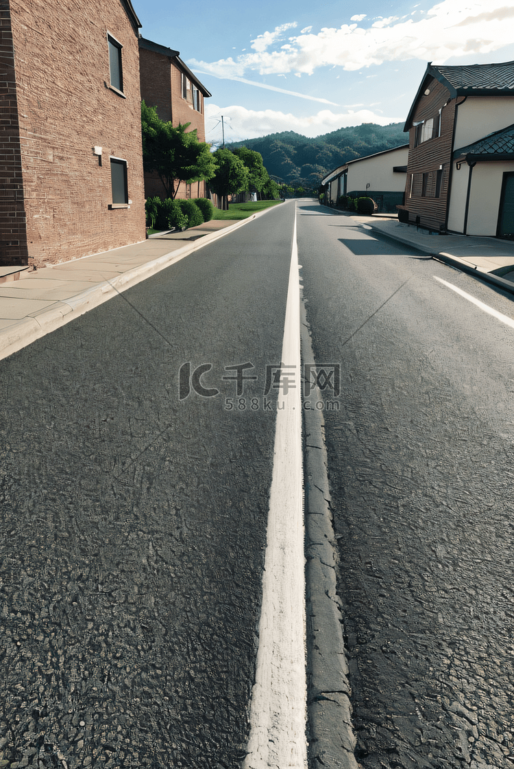 空旷的黑色公路道路摄影图9