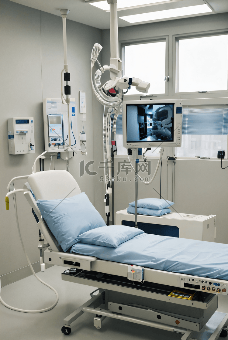 医院手术室病床高清摄影图2