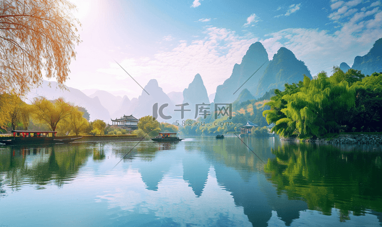 桂林丽江美丽的风景
