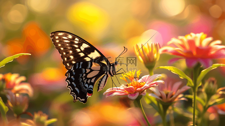 花间飞舞的蝴蝶摄影4