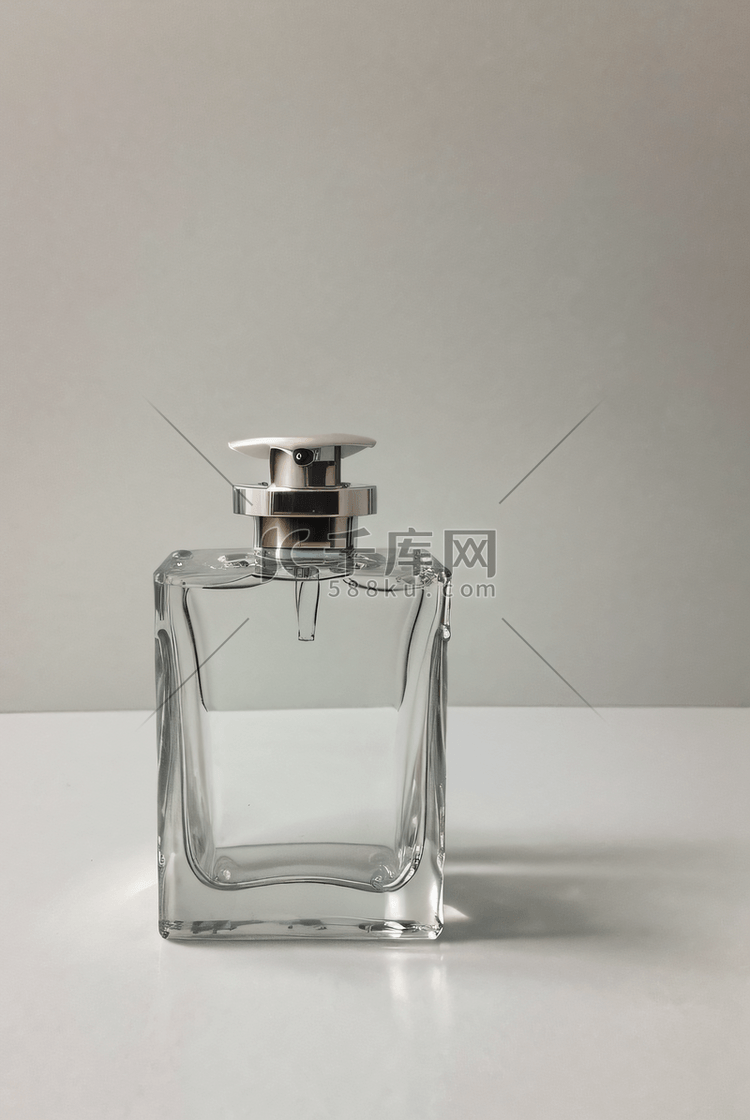 一瓶透明香水摄影照片2