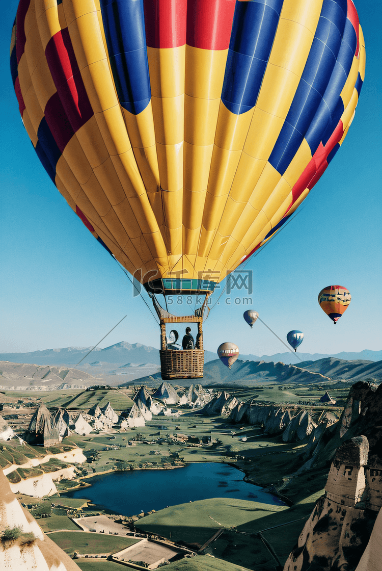 土耳其旅行热气球摄影配图