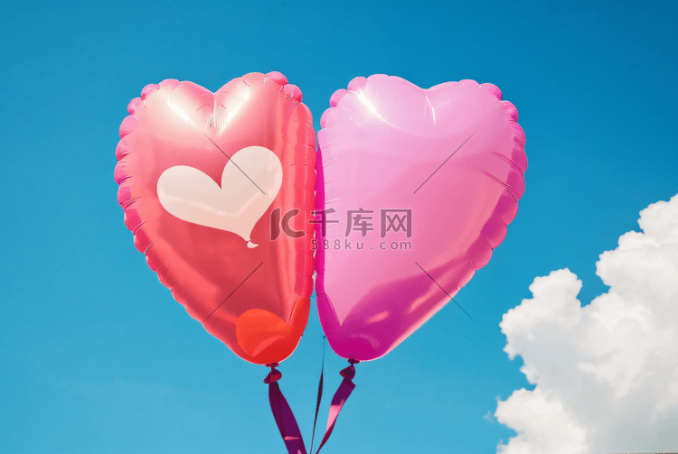 情人节爱心气球摄影图片6