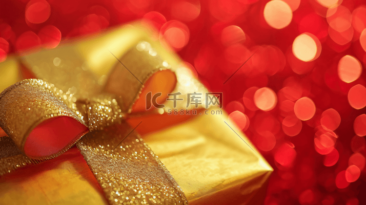 节日礼物金色礼盒12