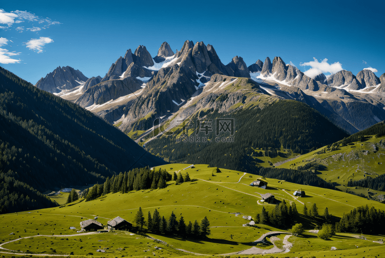 阿尔卑斯山脉风景摄影图片3