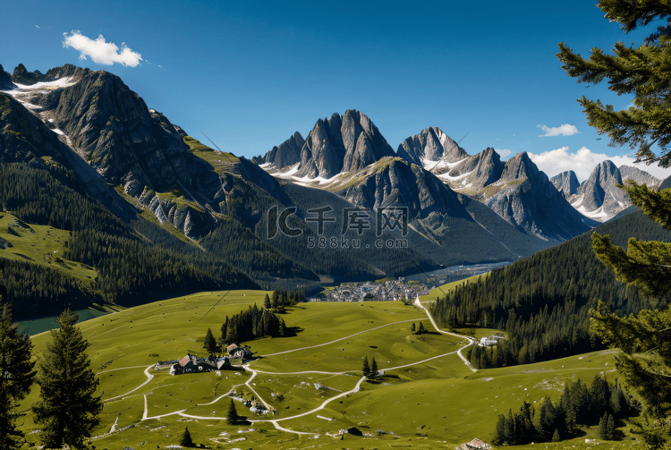 唯美阿尔卑斯山风景图片6