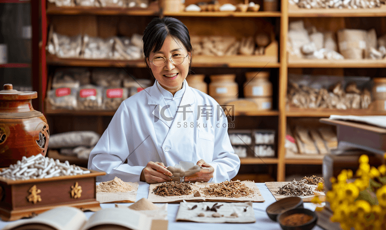 中医馆的女中医形象