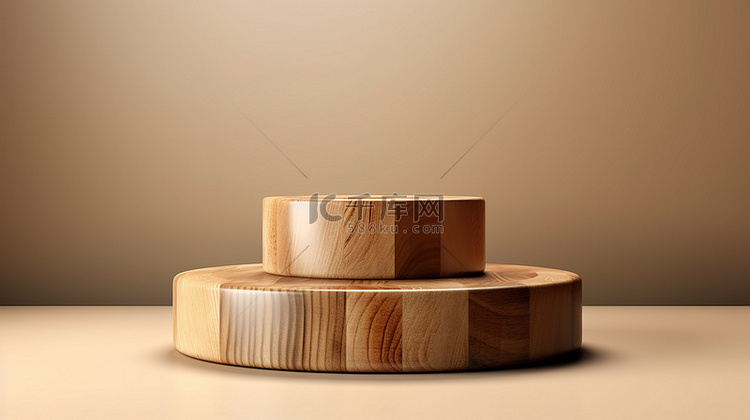 高架产品展示台具有天然木质曲线