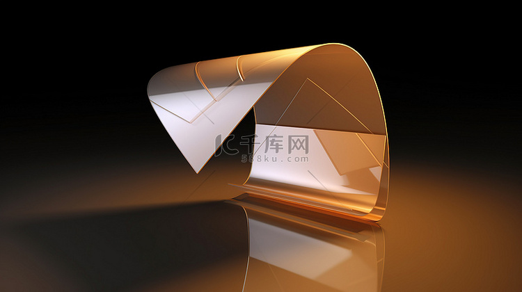 电子邮件信封的概念 3d 渲染