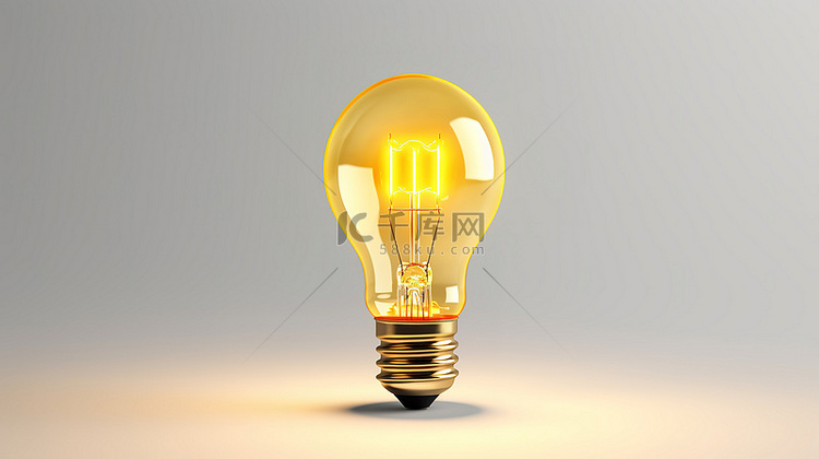 一个独立的黄色灯泡的好主意 3
