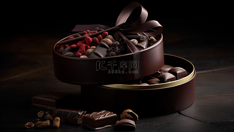 巧克力礼盒背景