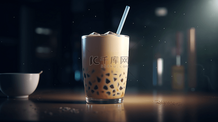 奶茶台式奶茶牛奶奶茶杯背景