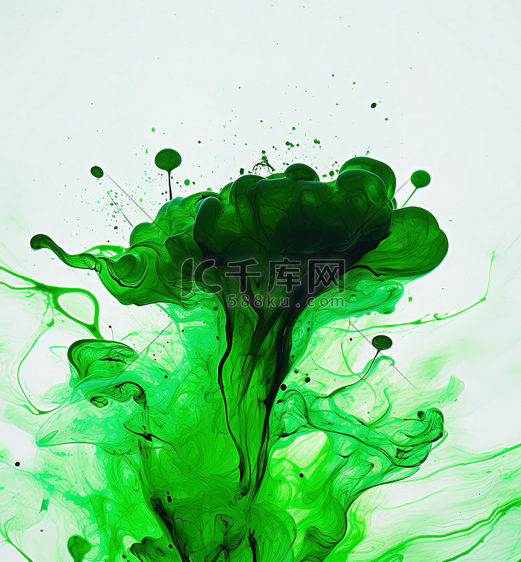 绿色液体是白色的