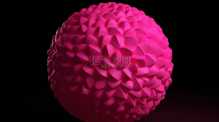 3d 中的粉红色球体