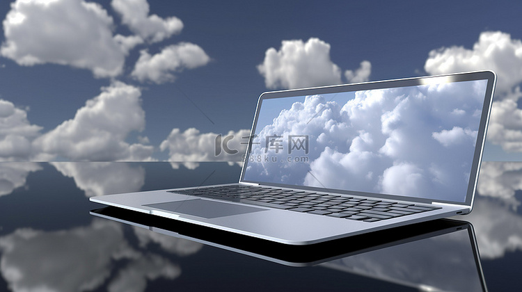 用白云可视化笔记本电脑的云计算