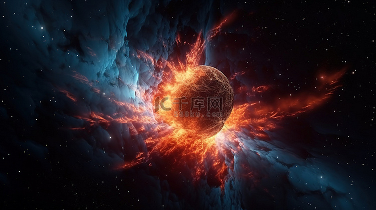 宇宙背景中中子星发出的爆炸性能