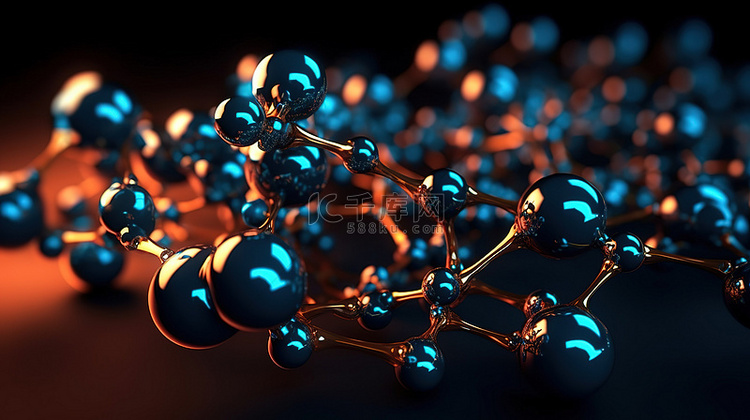 3D 渲染中的抽象分子结构增强