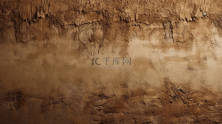 3d 渲染的棕色色调水泥墙背景