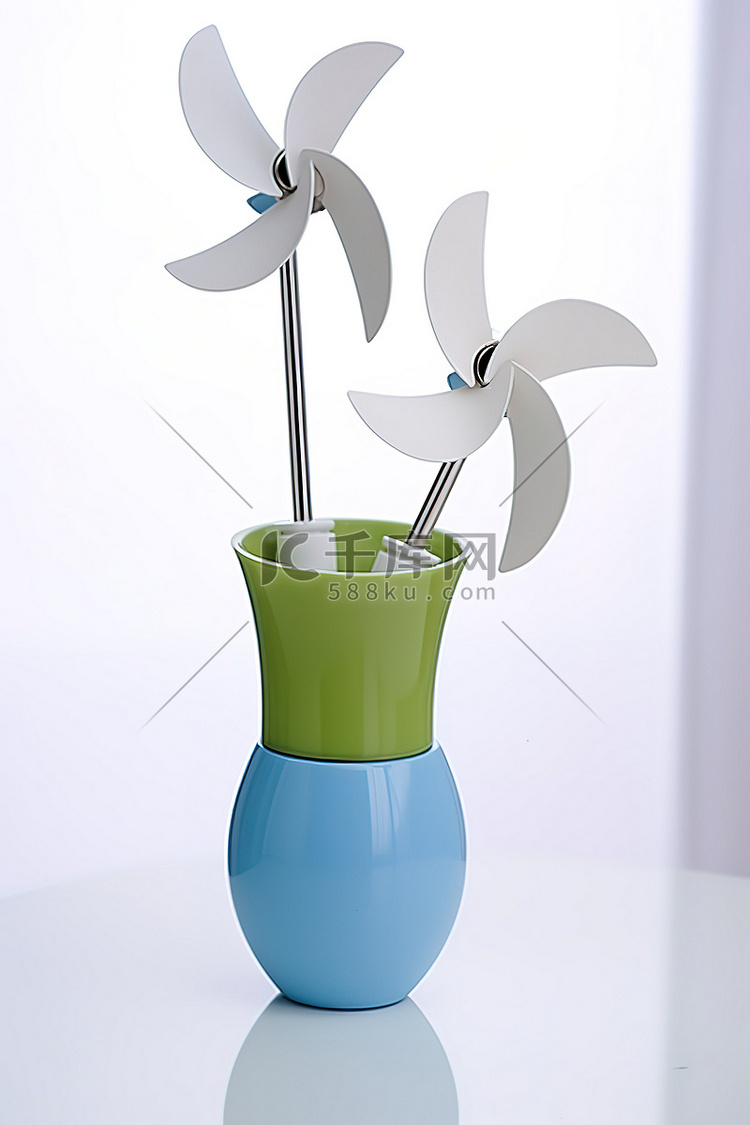 风力涡轮机植物斑