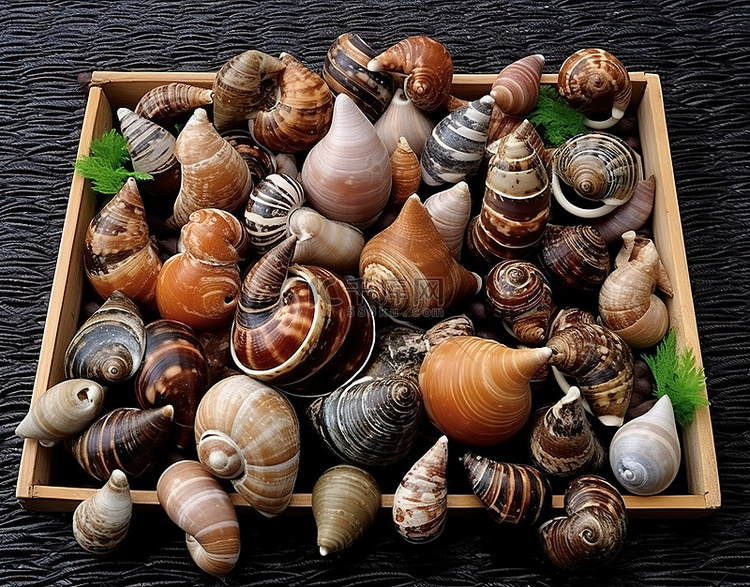 种类繁多的太平洋蜗牛