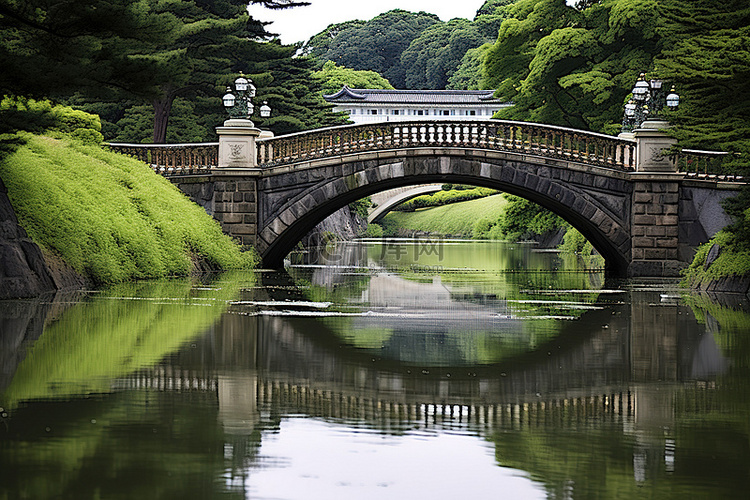 宫桥胜川福丸花园风景摄影