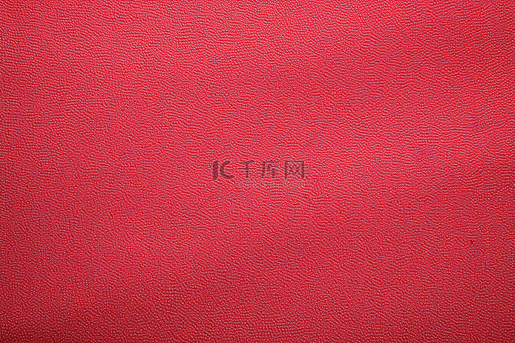 红色织物纹理背景，带有红色纱线