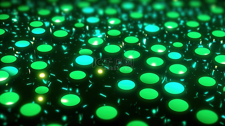 动态霓虹绿点运动时尚的抽象图案