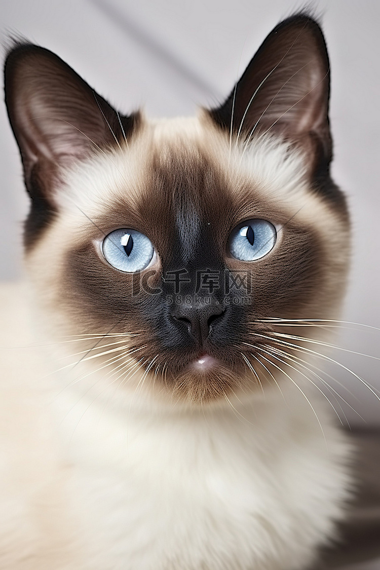 蓝眼睛的暹罗猫