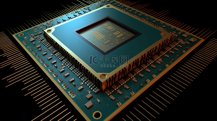 用于 CPU 电路的 3D 渲染芯片组