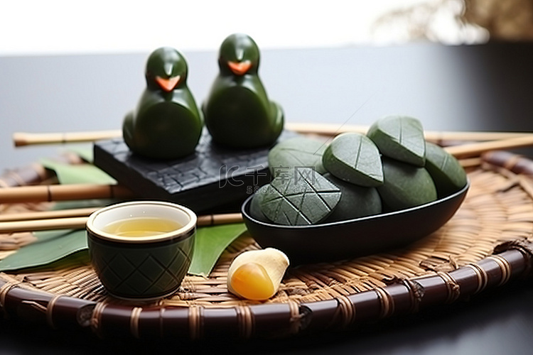 竹鸭饺子餐具