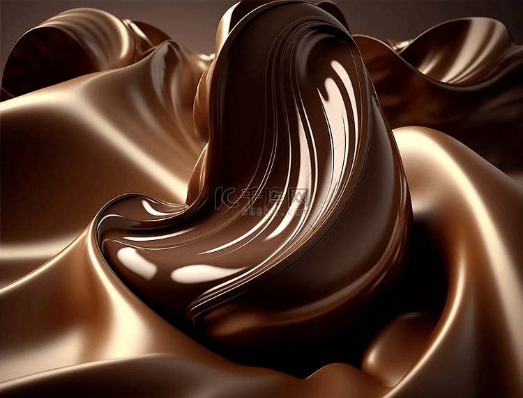 巧克力流动线条背景